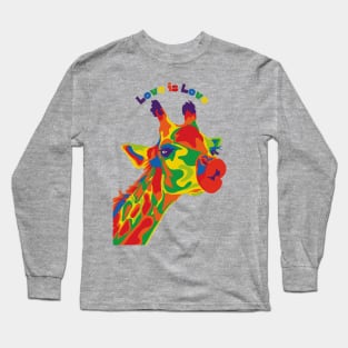 Giraffe Love is Love Long Sleeve T-Shirt